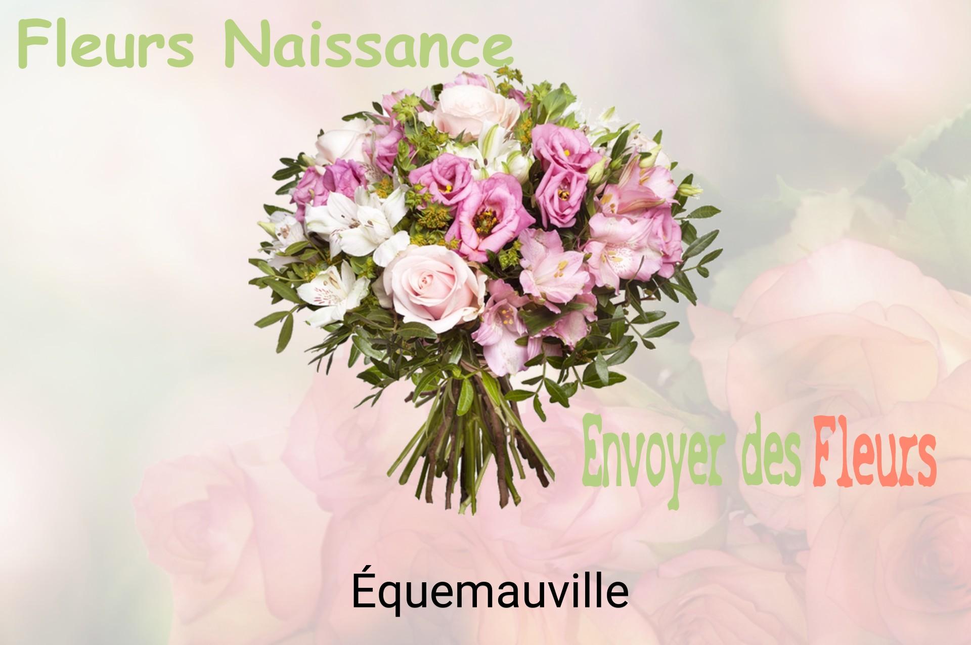 Bouquet de fleurs de naissance livré à Équemauville